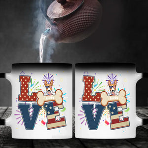 American Dog Lover Coffee Mug – Customizable Dog Design - 89Prints