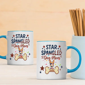 Dog Mom Gifts – Star Spangled Sunglasses Dog Mug for Patriotic Moms - 89Prints
