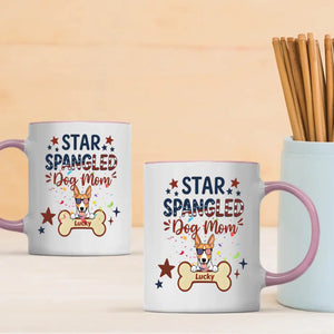 Dog Mom Gifts – Star Spangled Sunglasses Dog Mug for Patriotic Moms - 89Prints