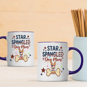 Dog Mom Gifts – Star Spangled Sunglasses Dog Mug for Patriotic Moms - 89Prints
