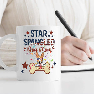 Dog Mom Gifts – Star Spangled Sunglasses Dog Mug for Patriotic Moms - 89Prints