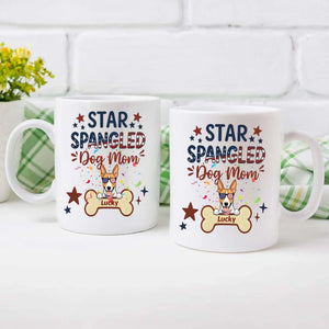 Dog Mom Gifts – Star Spangled Sunglasses Dog Mug for Patriotic Moms - 89Prints