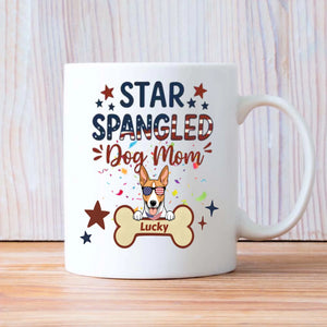 Dog Mom Gifts – Star Spangled Sunglasses Dog Mug for Patriotic Moms - 89Prints