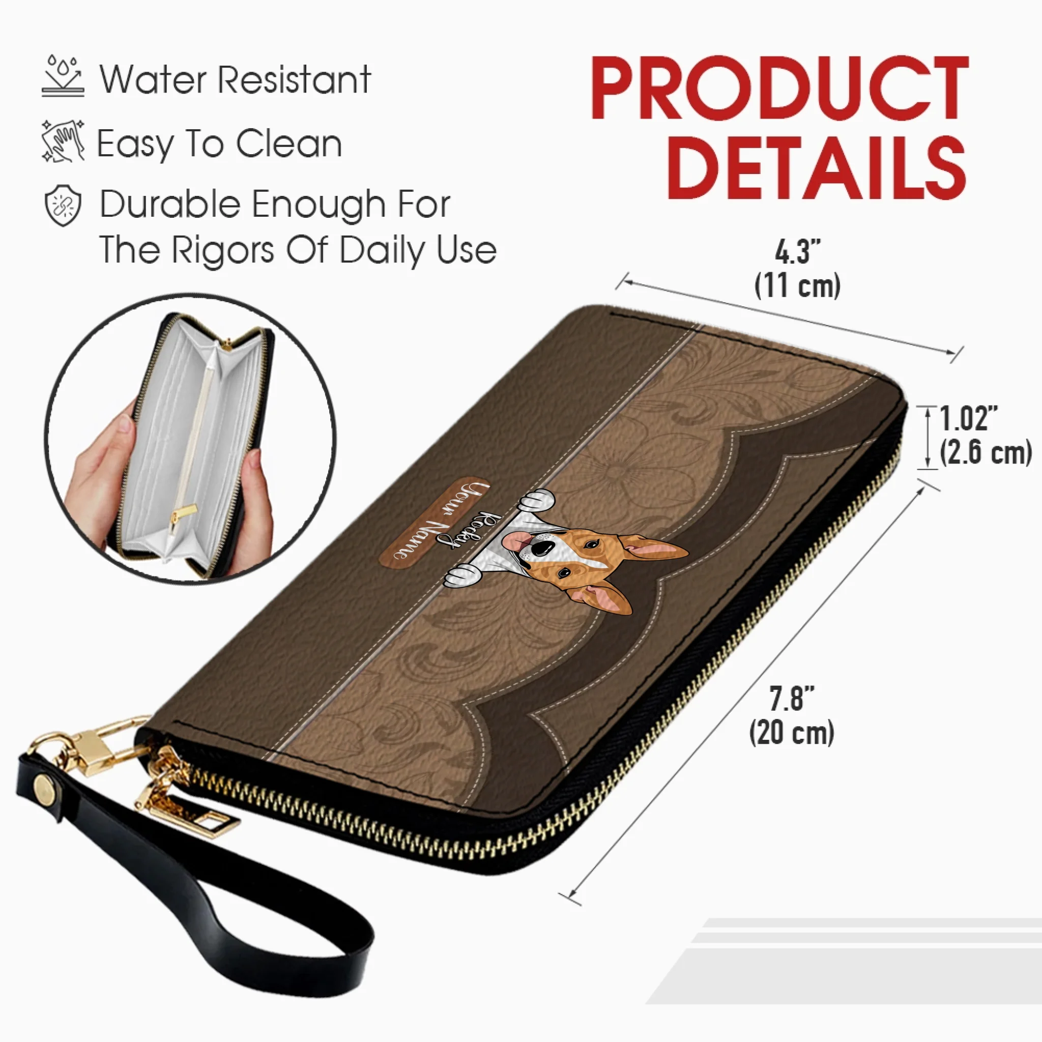 Customized Pet Wallet – Choose Your Colors & Pet Art Style | 89Prints