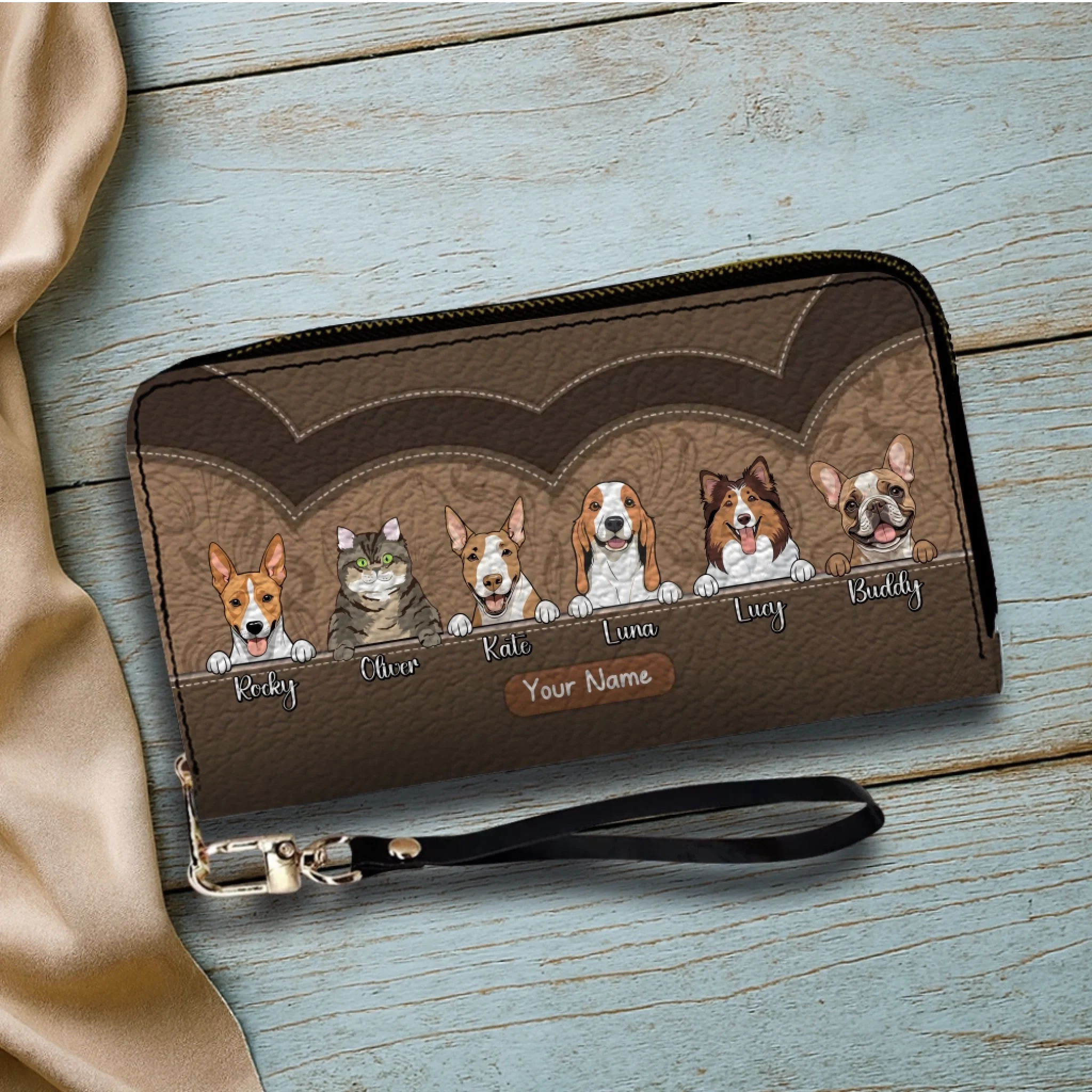 Customized Pet Wallet – Choose Your Colors & Pet Art Style | 89Prints