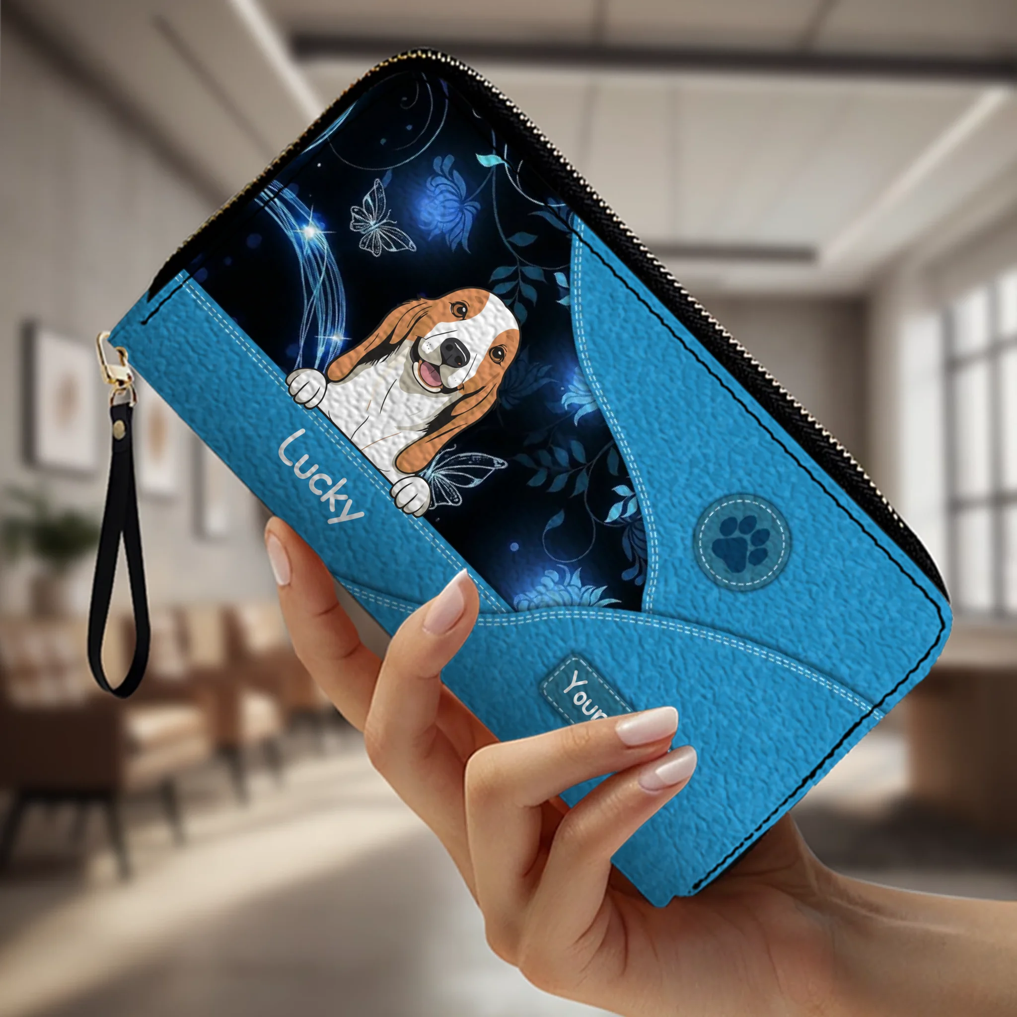 Customized Pet Wallet – Select Text, Color & Pet Count | 89Prints