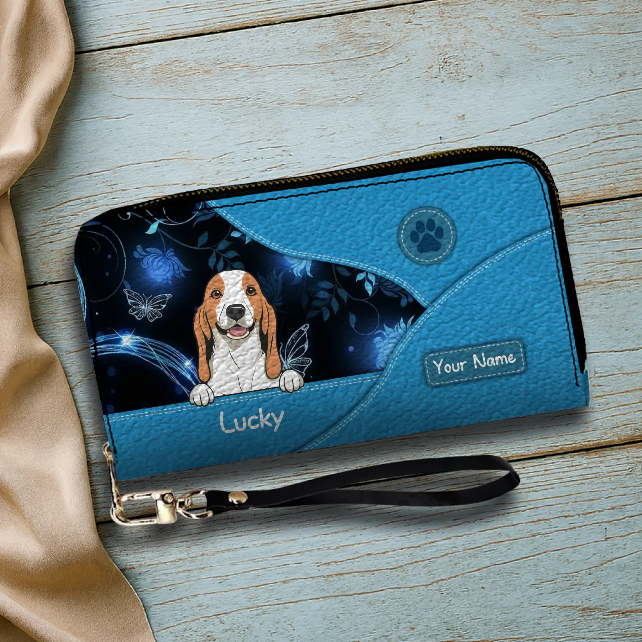 Customized Pet Wallet – Select Text, Color & Pet Count | 89Prints