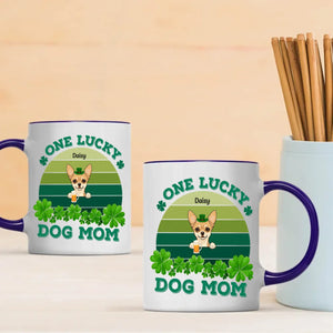St. Patrick’s Day Custom Pet Mug for Dog Moms – Personalized Rainbow Gift - 89Prints