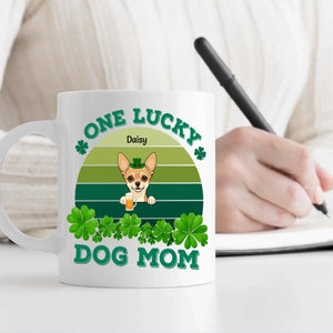 St. Patrick’s Day Custom Pet Mug for Dog Moms – Personalized Rainbow Gift - 89Prints