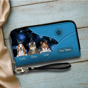 Customized Pet Wallet – Select Text, Color & Pet Count | 89Prints