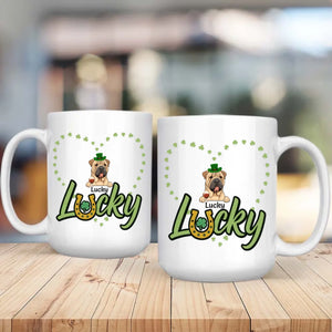 Lucky Shamrock Custom Pet Mug for St. Patrick’s Celebration – Personalized Gift - 89prints