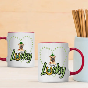 Lucky Shamrock Custom Pet Mug for St. Patrick’s Celebration – Personalized Gift - 89prints
