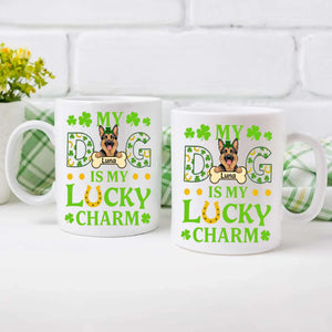 Personalized St. Patrick’s Mug – My Dog Is My Lucky Charm Celebration - 89Prints