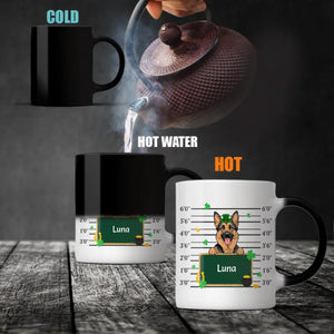 Custom St. Patrick’s Day Dog Mug – Leprechaun Dog with Shamrocks & Gold - 89Prints