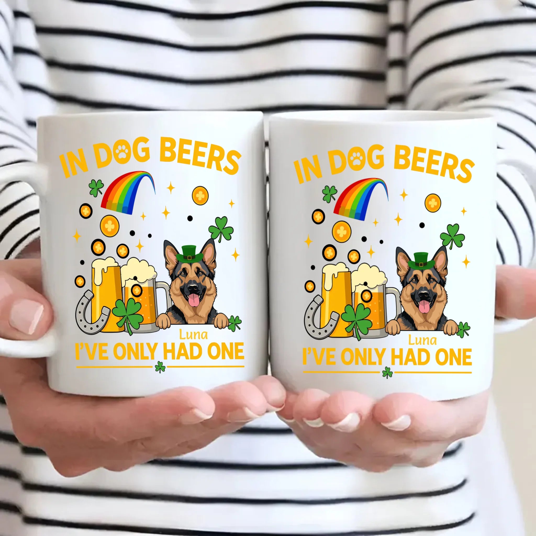 Lucky Leprechaun Dog Mug – St. Patrick’s Day Coffee Cup for Dog Lovers - 89Prints