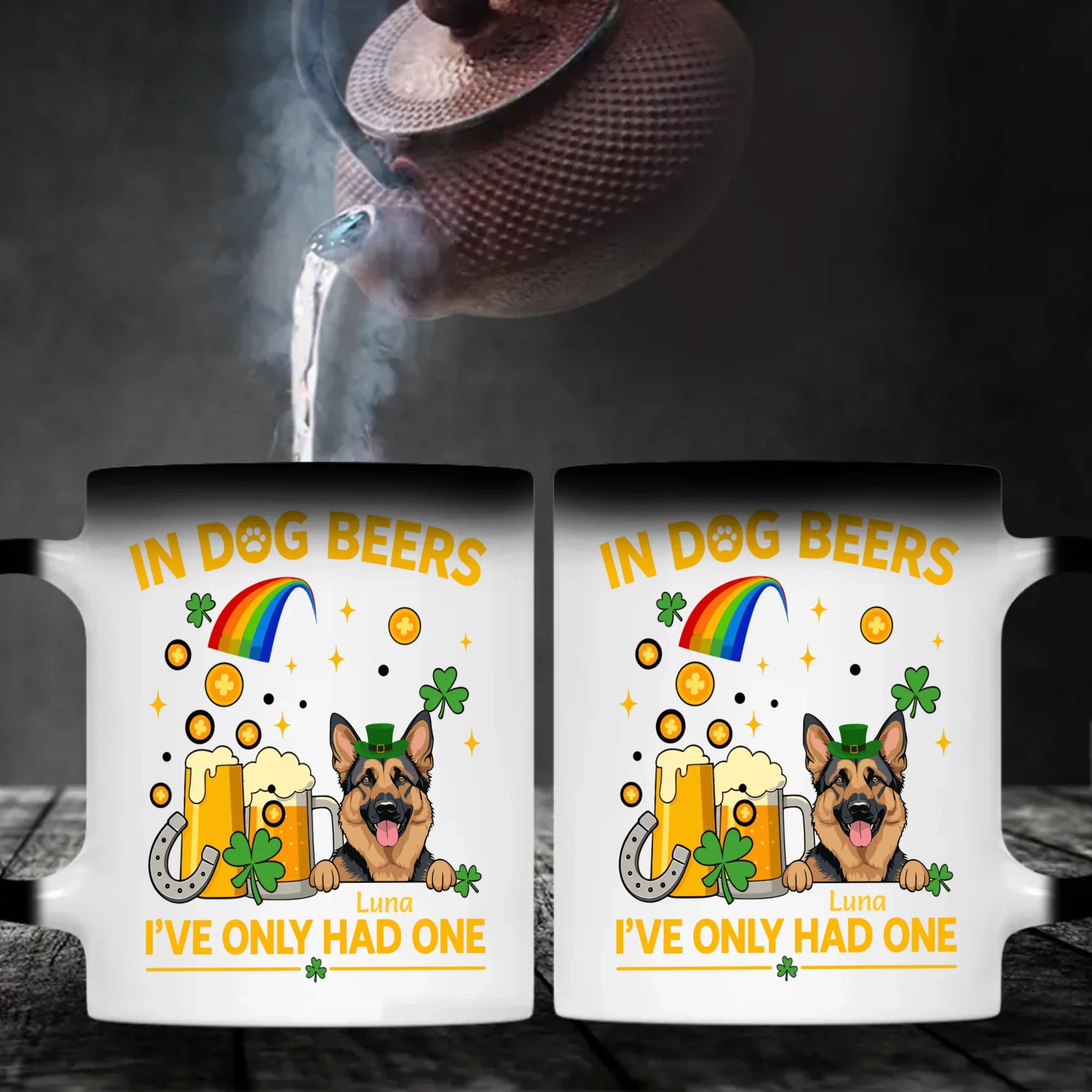 Lucky Leprechaun Dog Mug – St. Patrick’s Day Coffee Cup for Dog Lovers - 89Prints