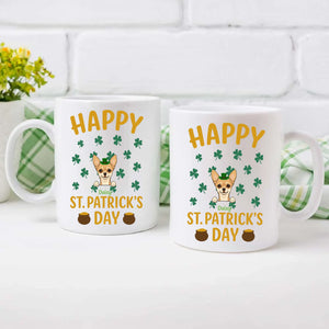 Magic Dog Mug – Leprechaun Dog & Shamrocks for St. Patrick’s Day - 89Prints