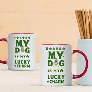 St. Patrick’s Dog Mug – Personalized Lucky Dog Celebration Coffee Cup – 89Prints