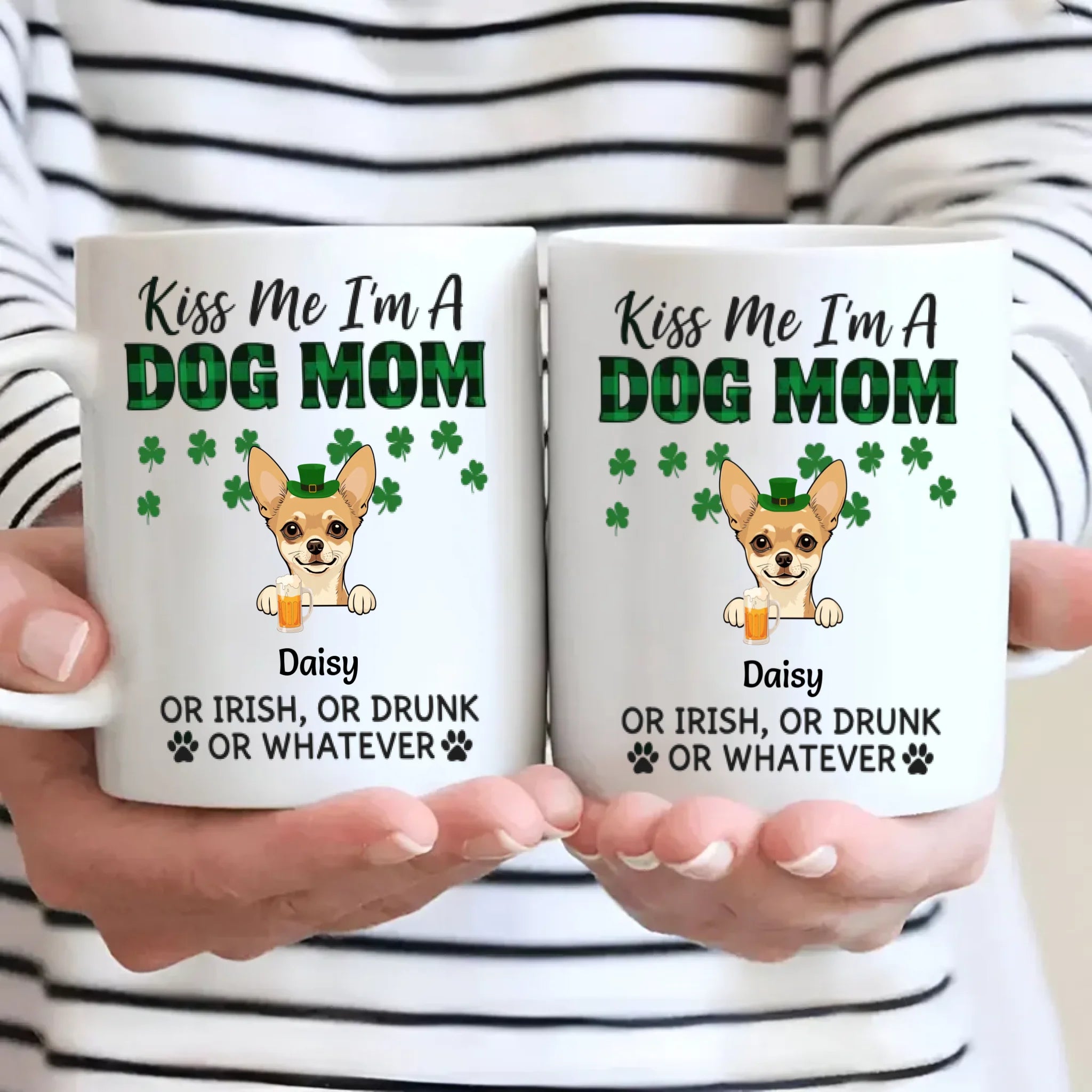 Dog Mom St. Patrick’s Day Mug – Leprechaun Dog & Funny Irish Quote - 89Prints
