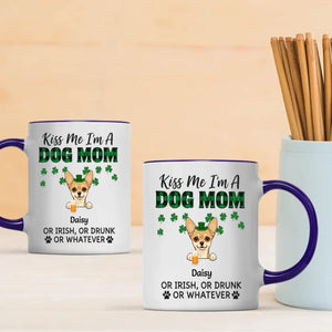 Dog Mom St. Patrick’s Day Mug – Leprechaun Dog & Funny Irish Quote - 89Prints