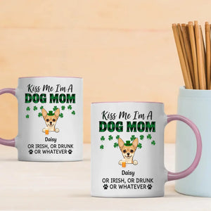Dog Mom St. Patrick’s Day Mug – Leprechaun Dog & Funny Irish Quote - 89Prints