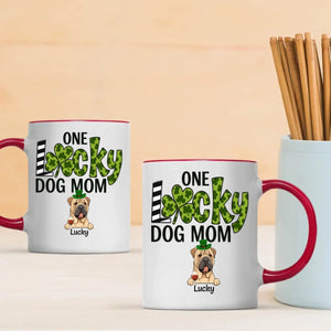 One Lucky Dog Mom Magic Mug – St. Patrick’s Day Leprechaun Dog Design - 89Prints