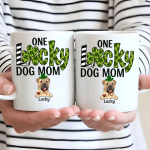 One Lucky Dog Mom Magic Mug – St. Patrick’s Day Leprechaun Dog Design - 89Prints