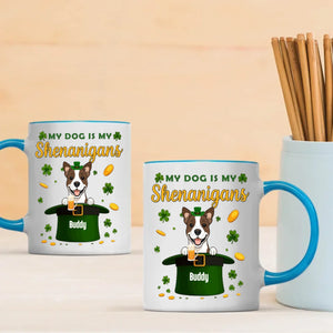Happy St. Patrick’s Day Dog Mug – Personalized Lucky Shenanigans Gift | 89Prints