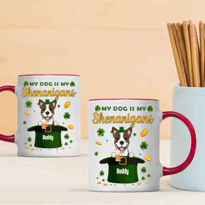 Happy St. Patrick’s Day Dog Mug – Personalized Lucky Shenanigans Gift | 89Prints