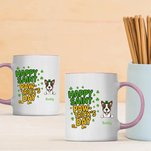 Custom Dog Dad Mug – “One Lucky Daddy” Heat-Reveal Cup for St Patrick’s Day - 89Prints