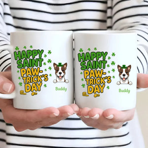 Custom Dog Dad Mug – “One Lucky Daddy” Heat-Reveal Cup for St Patrick’s Day - 89Prints