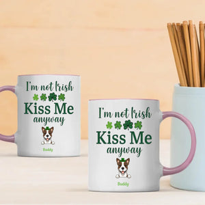 Dog Lover St Patrick’s Day Mug – Happy Saint Paw-Trick’s Day with Cute Dog Art - 89Prints