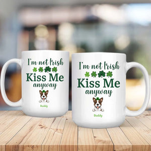 Dog Lover St Patrick’s Day Mug – Happy Saint Paw-Trick’s Day with Cute Dog Art - 89Prints