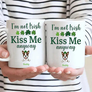 Dog Lover St Patrick’s Day Mug – Happy Saint Paw-Trick’s Day with Cute Dog Art - 89Prints