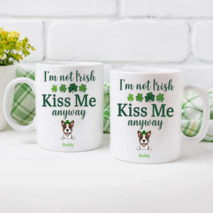 Dog Lover St Patrick’s Day Mug – Happy Saint Paw-Trick’s Day with Cute Dog Art - 89Prints
