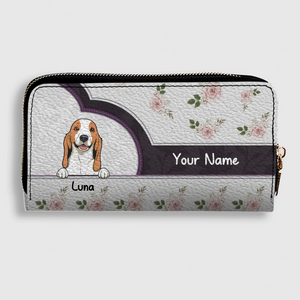 Rose Personalized Pet Wallet – Custom Dog & Cat Portrait Wallet | 89Prints