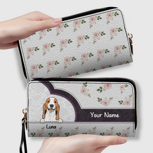 Rose Personalized Pet Wallet – Custom Dog & Cat Portrait Wallet | 89Prints