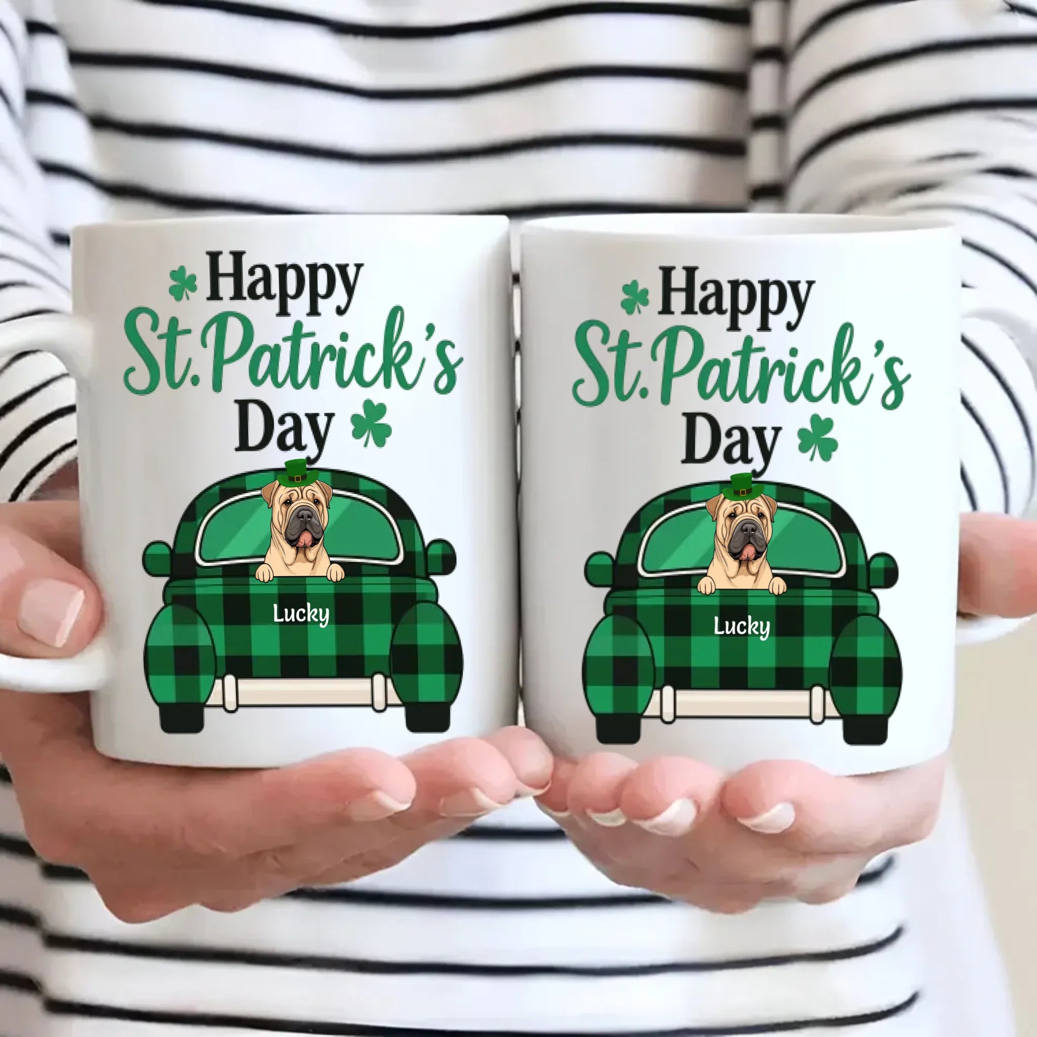 Patrick-Themed Personalized Dog Mug – Funny Custom Dog & Name | 89Prints