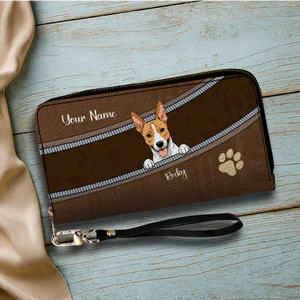 Paw Print Personalized Pet Wallet – Custom Dog & Cat Leather Wallets | 89Prints