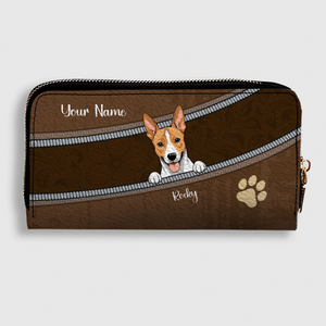 Paw Print Personalized Pet Wallet – Custom Dog & Cat Leather Wallets | 89Prints