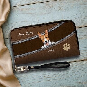 Paw Print Personalized Pet Wallet – Custom Dog & Cat Leather Wallets | 89Prints