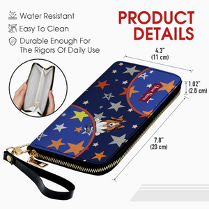 Personalized Gift For Pet Lovers – Star Pattern Dog & Cat Wallet | 89Prints