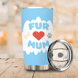 Custom Pet Lover Tumbler – Cartoon Woman with Dog Design, Perfect Gift - 89Prints