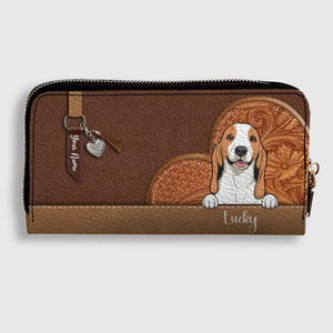 Custom Pet Leather Wallet – Personalized Dog & Cat Signature Wallet | 89Prints