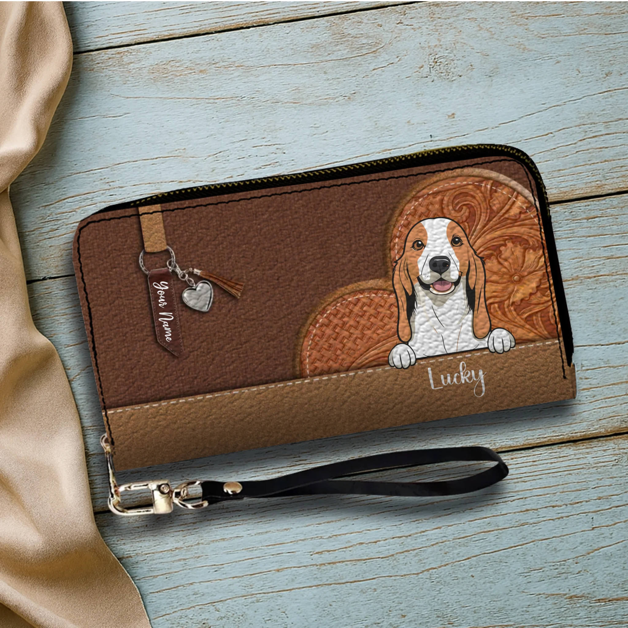 Custom Pet Leather Wallet – Personalized Dog & Cat Signature Wallet | 89Prints