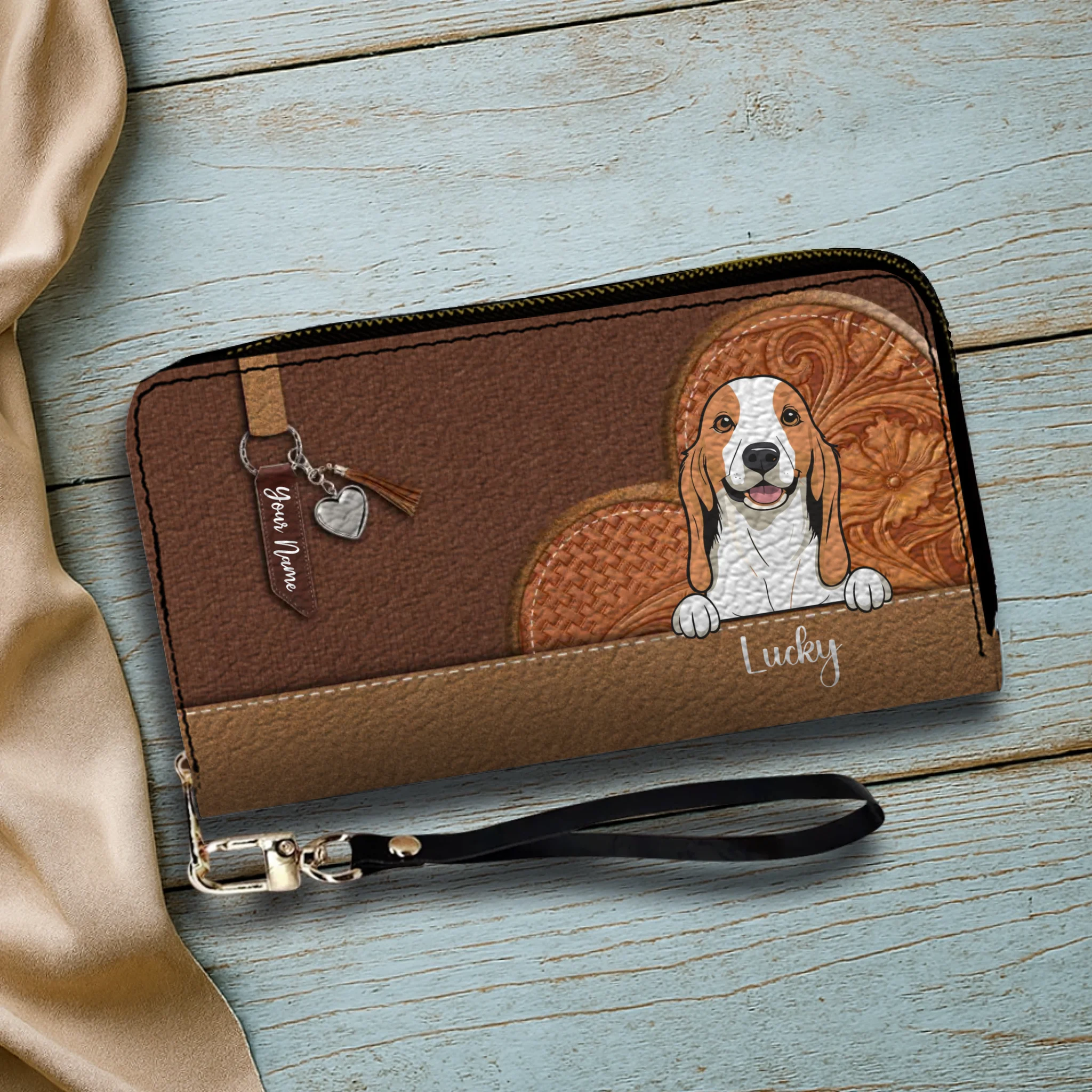 Custom Pet Leather Wallet – Personalized Dog & Cat Signature Wallet | 89Prints