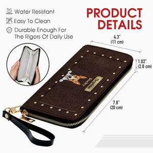 Luxury Personalized Leather Wallet for Pet Lovers – Stylish Gift - 89Prints