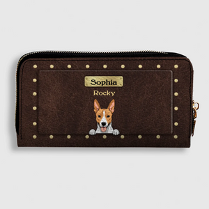 Luxury Personalized Leather Wallet for Pet Lovers – Stylish Gift - 89Prints