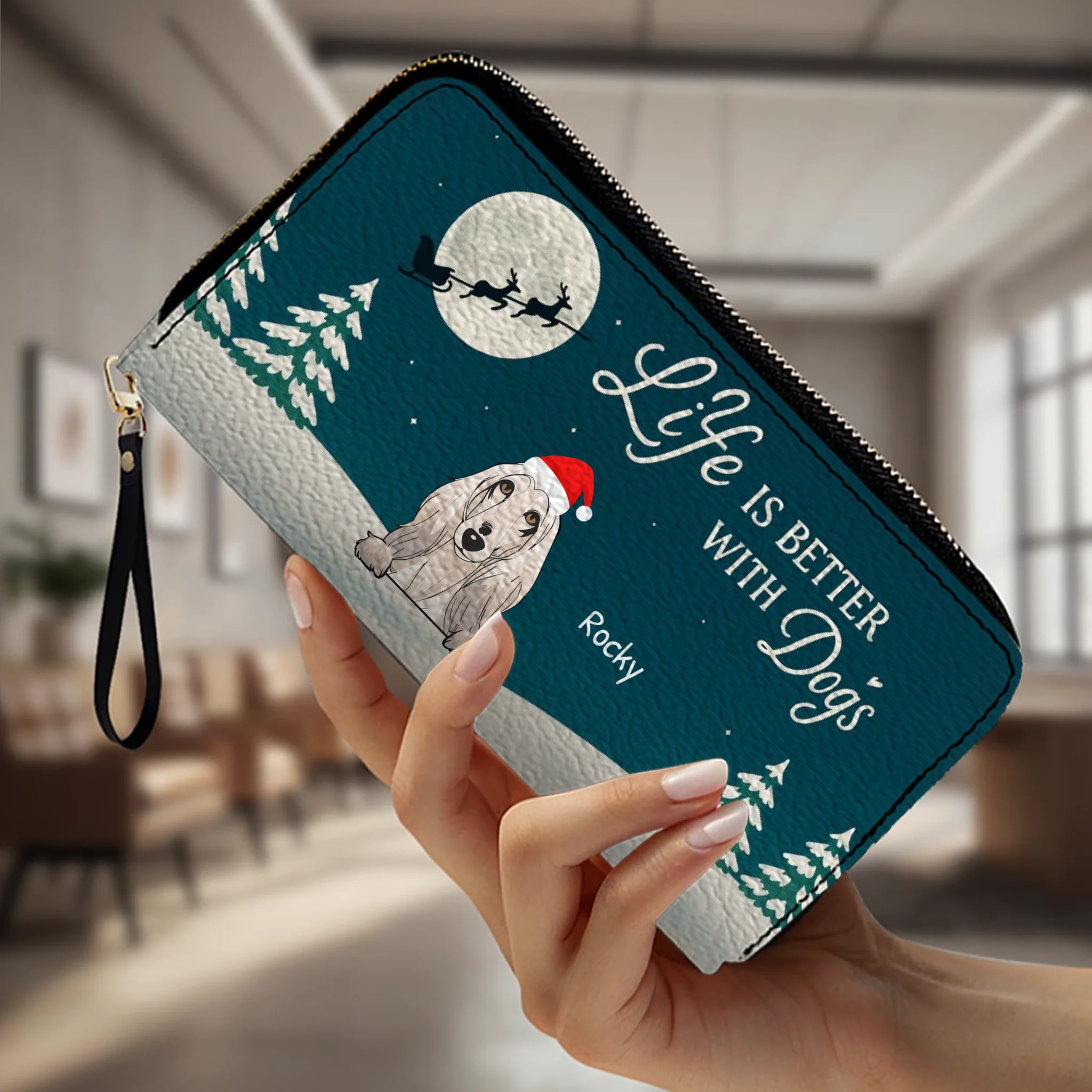 Christmas Gift Leather Wallet for Him/Her – Personalized 