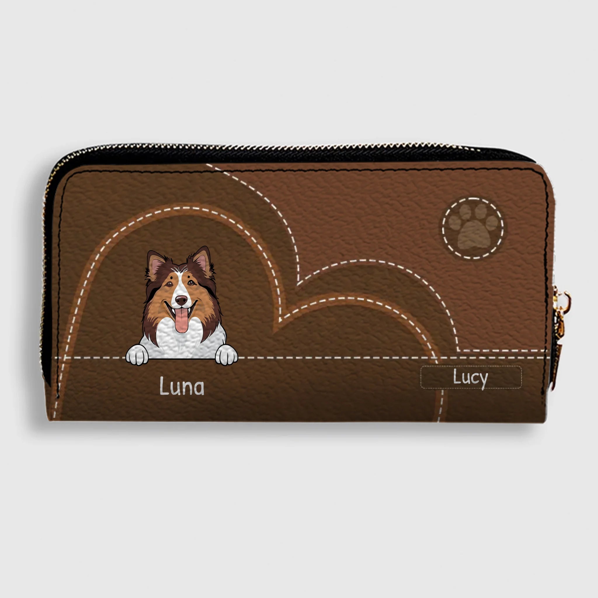 Vintage Style Custom Pet Wallet – Personalized Dog & Cat Art | 89Prints